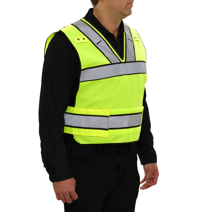 Reflective Apparel 4PT Breakaway Woven Poly Public Safety Vest ANSI Class 2 - 549ST - Safety Vests and More